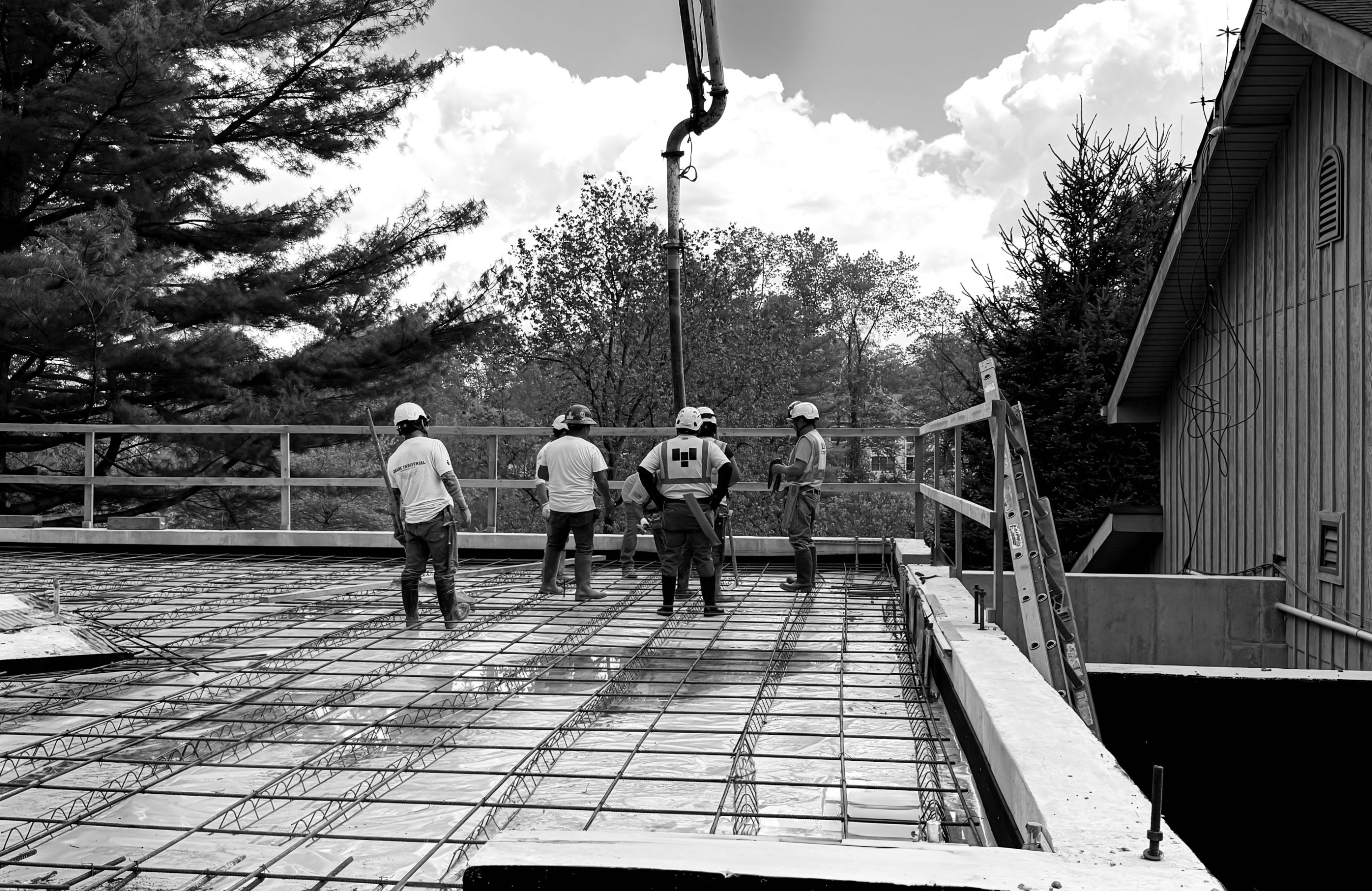 Modern building under construction